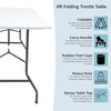 6ft Heavy Duty Folding Table - Camping, Buffet, Wedding, Market, Garden Party