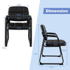 Set of 4 Waiting Room Chairs Reception Guest Chair Meeting Room Chair