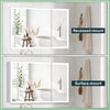 Bathroom LED Mirror Cabinet Demister Sensor Dimmable LED Lights Cupboard