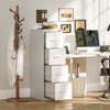4 Drawer Filing Cabinet Steel File Cabinet for A4 Letter Size White