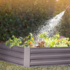 100x100x30cm Vegetables Planter Raised Bed Heavy Duty Metal Garden Deck Reusable