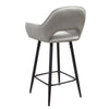 2PCS Barstools Padded Upholstered Dining Chair Breakfast Bar Seating for Cafe