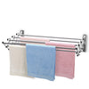 Folding Laundry Drying Rack Wall-Mounted Clothes Airer Expandable Towel Rack