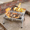 Stainless Steel Portable Barrel Barbecue Outdoor Garden BBQ Grill Cooking Stoves