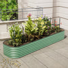 Galvanised Raised Bed Garden Outdoor Elevated Planter Box, Oval/L Shape/Ladder