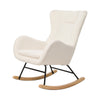 Nursing Rocking Chair Nursery Glider Rocker High Back Armchair for Living Room