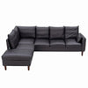 L-Shaped Corner Sofa, Sectional Couch with Built-in USB Port Chaise
