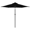 Garden Parasol with Black Steel 225 x 225 x 212 Parasol, Patio , D2R5