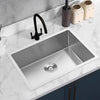 Stainless Steel Undermount Kitchen Sink Rectan Single/Double Bowl Bathroom Basin