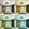 Modern Ceiling Fan with Light Bluetooth APP+Remote Music Speaker RGB Dimmable