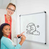Wall Mounted Board 70 x 50 cm Dry Erase Board with 3 Dry Erase Markers-White