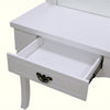 HOLLYWOOD STYLE LIGHTED VANITY MAKEUP MIRROR DRESSING TABLE 10 LED BULBS+ DRAWER