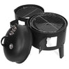 BBQ Smoker Barrel Charcoal Barbecue Grill 3 in 1 Garden Outdoor Cooking Fire Pit
