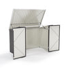 6.4 x 6.7ft Garden Waterproof Anti-UV Storage Pent Bike Shed Steel Lockable Door