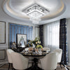 30CM Modern LED Crystal Ceiling Light Square Minimalist Lamp Living Room Zndpeah