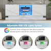 MODERN 160 CM TV UNIT STAND CABINET SIDEBOARD WITH HIGH GLOSS DOORS & LED LIGHTS