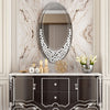 Modern Decoration Wall Silver Mirror Tear Drop Hanging Mirror for Living Room UK