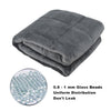 Grey Cotton/Fleece Weighted Blanket Throw Bedding Sensory Premium Adults Kids UK