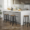 Counter Chair, Bar Stools Set of 2, Woodgrain Style, Fashionab