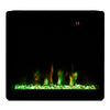 TV Stand Electric Fireplace Modern with 12 LED Flame Effects & Storage Cabinet