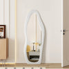 Irregular Full Length Mirror with Velvet Frame Home Living Room 160 x 60cm NEW