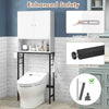 Bathroom Above Toilet Storage Shelf Free Standing Toilet Rack-White