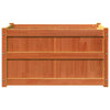 CIADAZ Garden Planter Wax Brown 90x50x50 Solid Wood Pine, Planters For K6K8