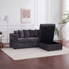 Modern L-Shaped Corner Sofa 3 Seater Armchair Couch With Storage Chaise 6 Pillow