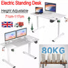 140cm 110cm Electric Height Adjustable Standing Desk Sit to Stand Computer Table