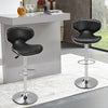 Upholstered Bar Stools Adjustable Swivel Chairs Kitchen Island Dining Barstools