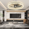 LED Ceiling Fan Light Dimmable Living Room Chandelier Lamp With Remote Control