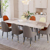 Extra Long Extendable Dining Table Strong Stains-proof Kitchen Table For Party