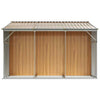 Garden Shed Brown 277x279x179 Galvanised Steel K7A8