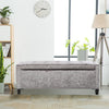 Velvet Tufted Storage Bench Flip Top Entryway Bench Seat Bed End Stool Bedroom