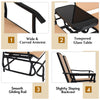 Outdoor Rocking Lounger 2-Seat Garden Patio Swing Glider Chair w/Center Table
