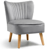 Orthopedic Cocktail Armchair Shell Back Leisure Sofa Oyster Accent Chair Bedroom
