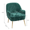 Velvet Scallop Shell Back Tub Chair Armchair Dressing Sofa Stool Bedroom Lounge