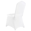 50PCS Stretch Spandex White Folding Chair Covers General Wedding Universal