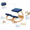 Ergonomic Wooden Chair Stool for Posture Correction Home and Office UK