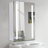 LED illuminated Bathroom Mirror Cabinet with Demister Shaver Socket Wall Mounted