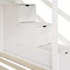 Kids Toddlers Bunk Bed Double Pine Wooden High Sleeper 3FT Single Size Bed Frame
