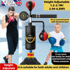 Freestanding Punch Bag Adjustable Height Adults/Kids w/Rebound Bar & Speed Ball