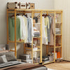 Wooden Clothes Rail Garment Rack Hanging T-Shirt Coat Stand Storage Shelves Home