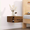 Bedside Cabinets Floating Bedroom Nightstand Drawer Wall Mounted Wood