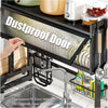 Space Saving Over The Sink Dish Drying Rack with Cover 2 Tier Dish Drainer Ddwcn