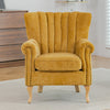 Chenille High Wing Back Armchair Accent Chair Fireside Lounge Single Sofa Seat