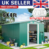Metal Garden Shed 6X4 Large Outdoor Garden Storage House ApexRoof WITH FREE BASE