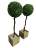 Artificial Grass Ball Topiary Trees for Indoor Outdoor Décor, UV Stable 90cm