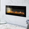 Electric Inset Fire 70in Insert / Wall Mount LED Fireplace Reccessed Media Flame
