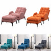 Occasional Adjustable Velvet Armchair Lazy Recliner Sleeper Sofa With Footstool